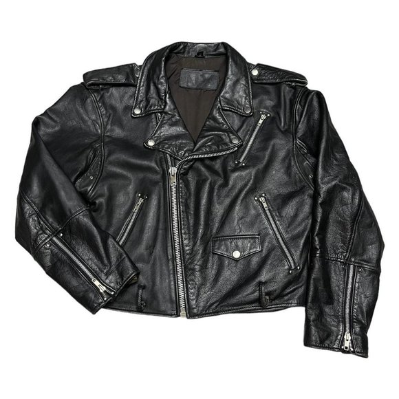 Classic Black Leather Jacket - Picture 1 of 6